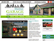 Tablet Screenshot of downtowngaragemilford.com